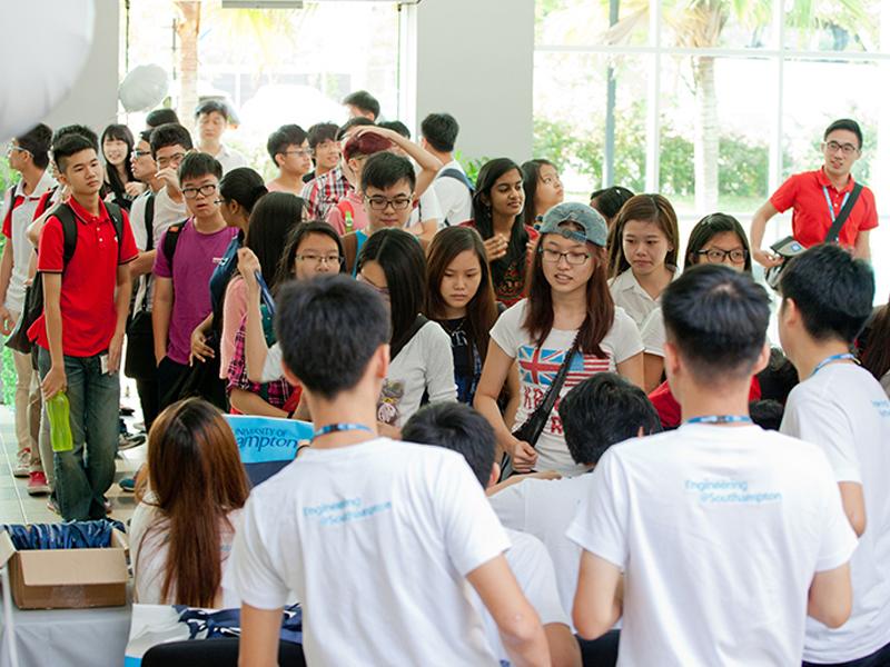 Students at Open Day